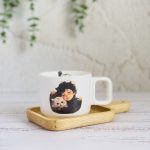 ماگ سرامیکی عروسکی طرح گربه و پسر
